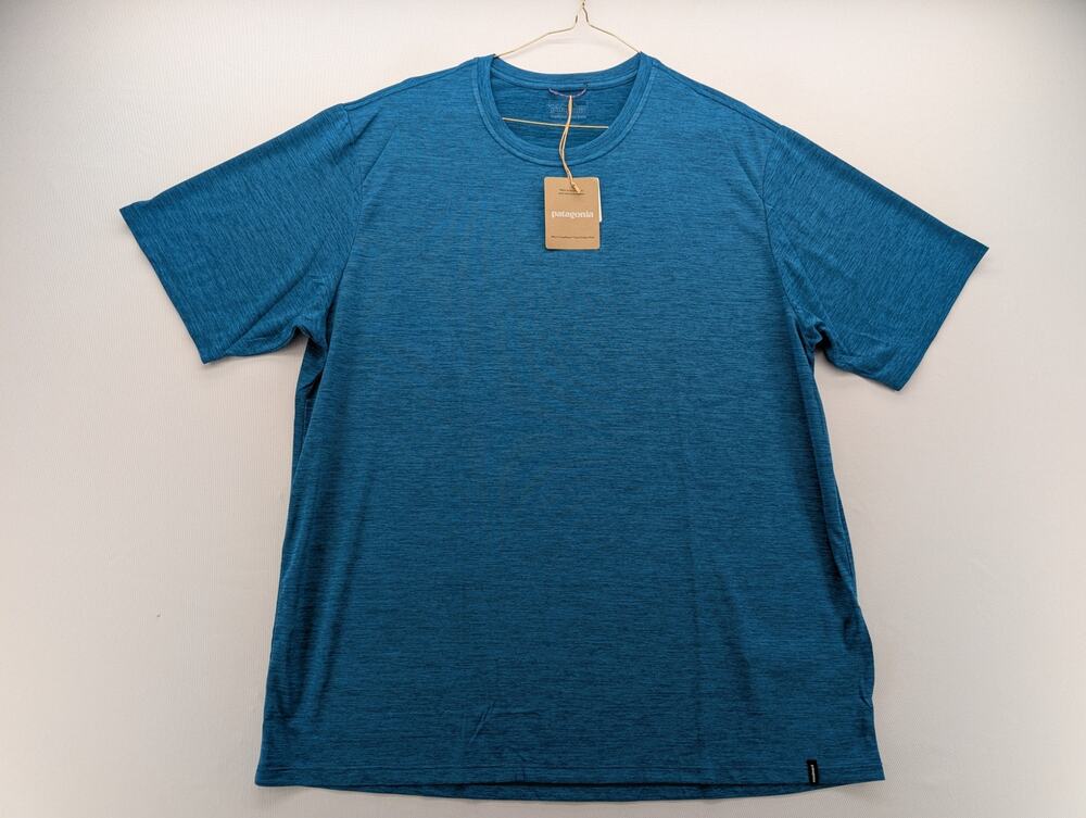 NWT Patagonia Men's Capilene Cool Daily Shirt in Glacial Blue size Large